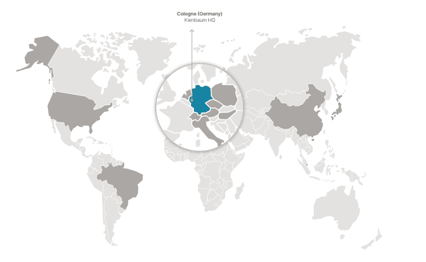 Kienbaum Weltkarte international Kienbaum international Weltkarte